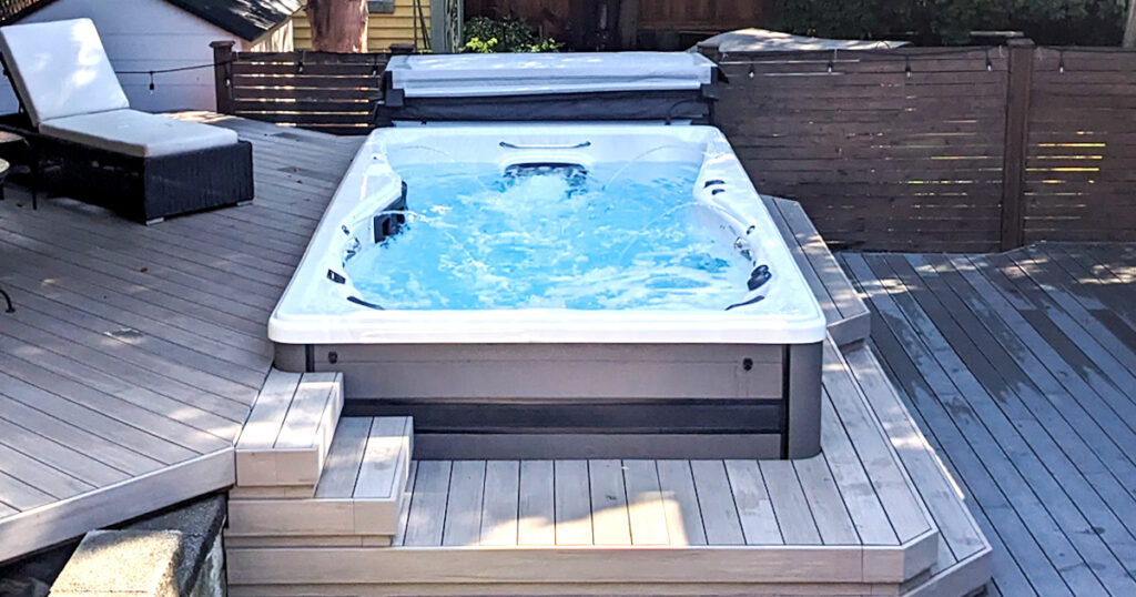 small backyard swim spa