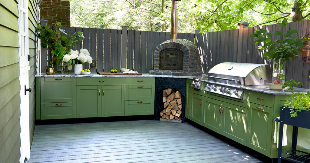 backyard kitchen