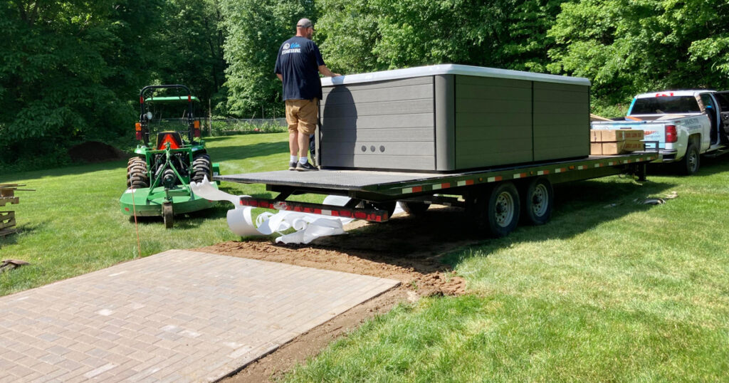 swim spa installation