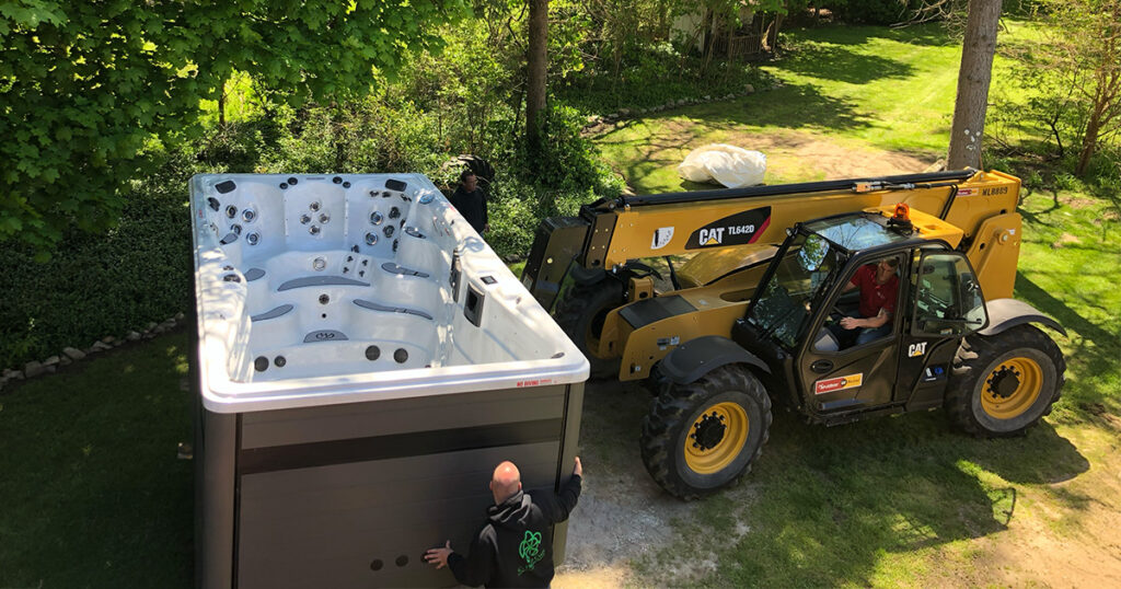 swim spa installation