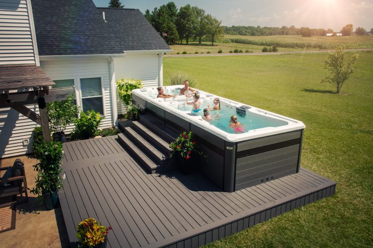 Swim spa landscaping ideas for 2026 - H2X Blog