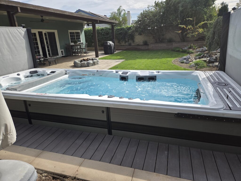 swim spa in a vault
