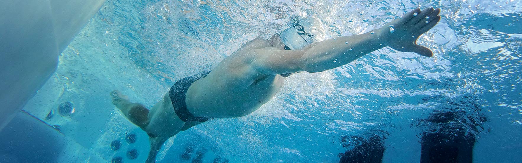 exercising in a swim spa prevents leaving the privacy of your backyard to work out at the gym