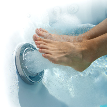 MasterBlaster foot massage jets.