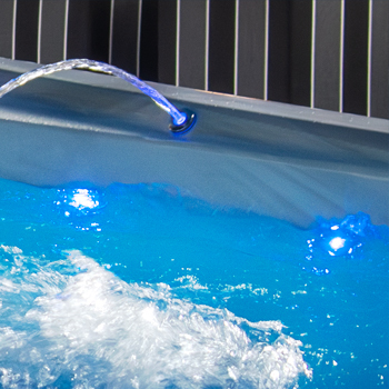 LED waterline lighting.