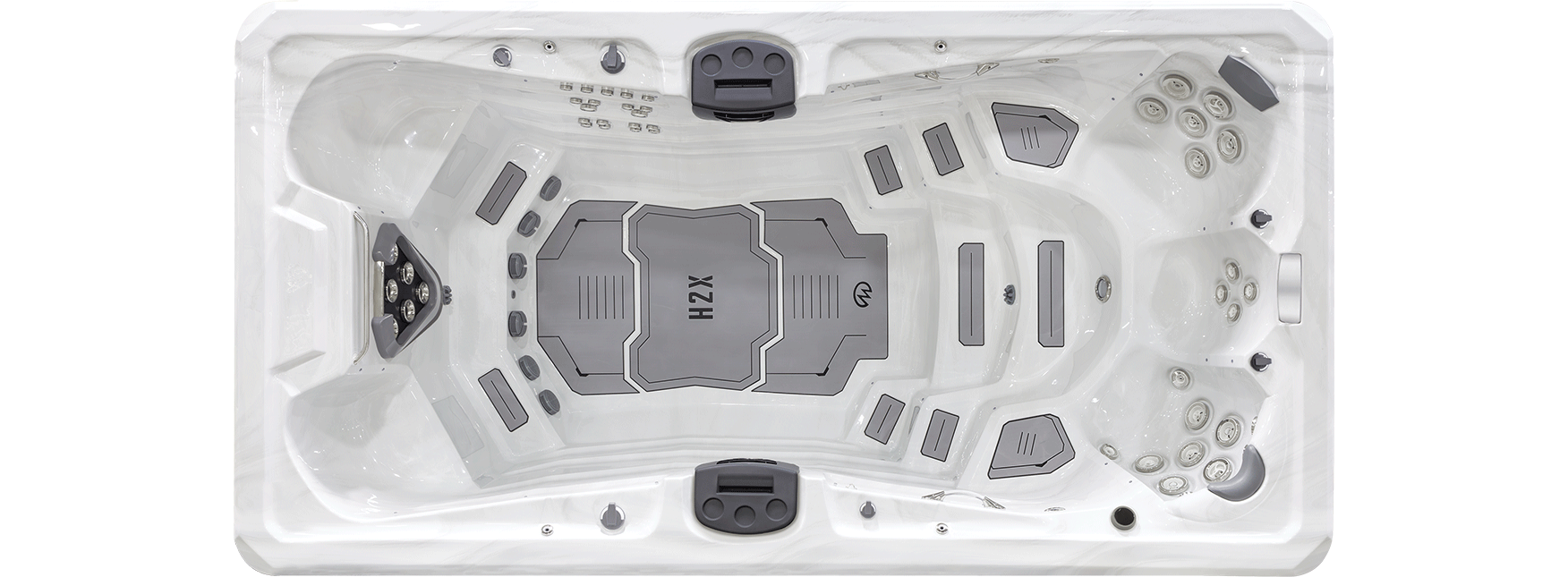 Challenger 15D with Temp+ Control Swim Spa Downshot