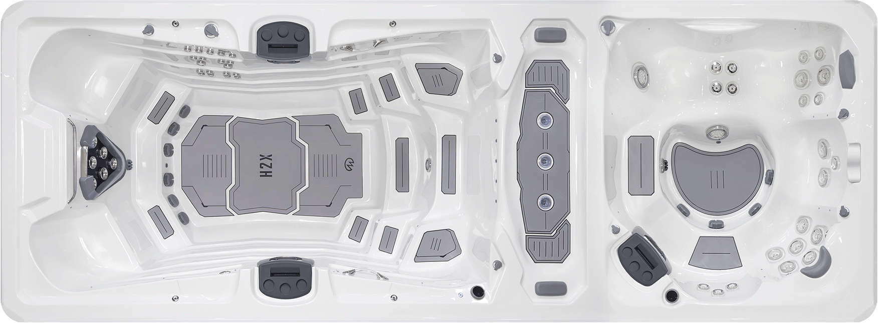 Challenger 21D Swim Spa Downshot